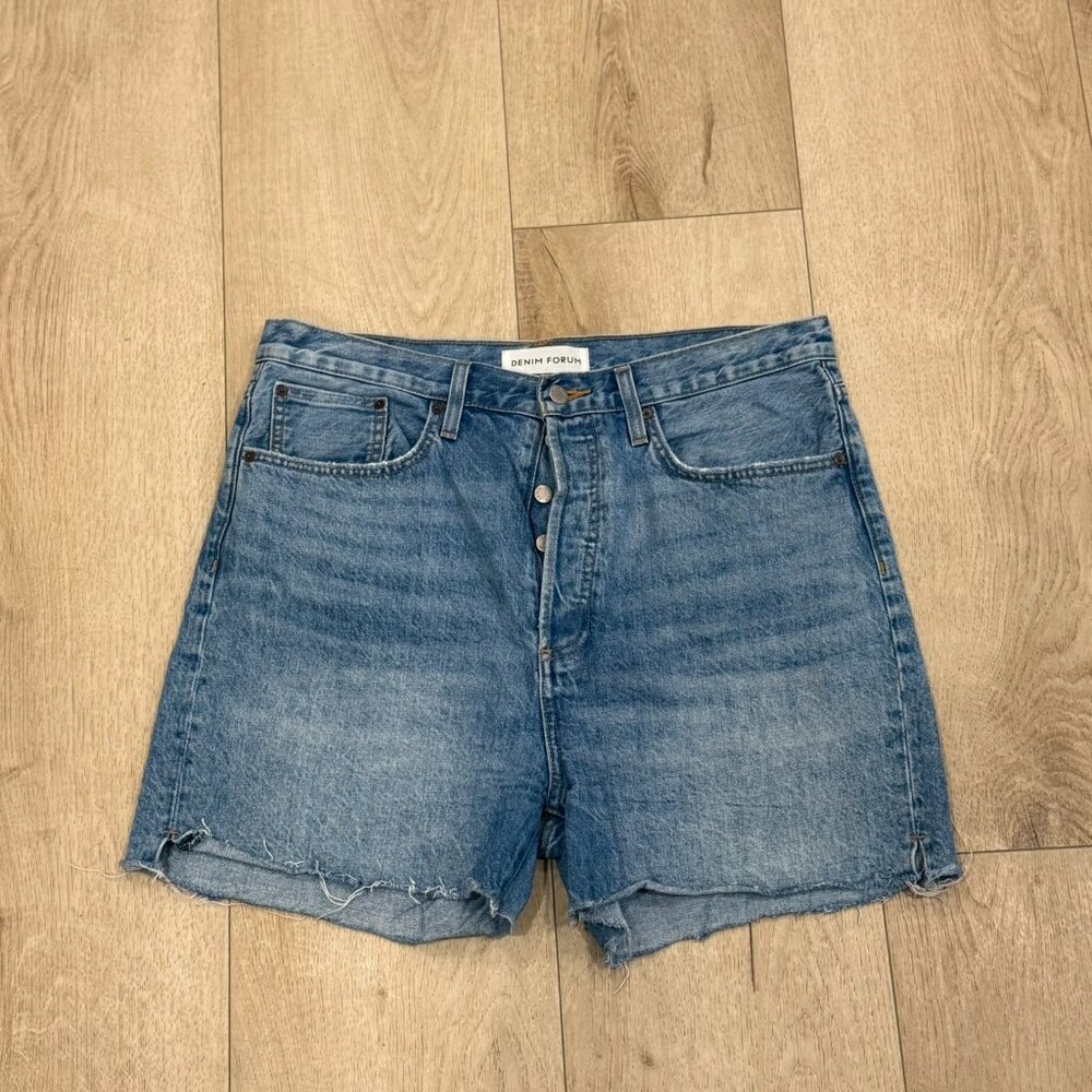 Aritzia Denim Forum Yoko Mid Thigh Short